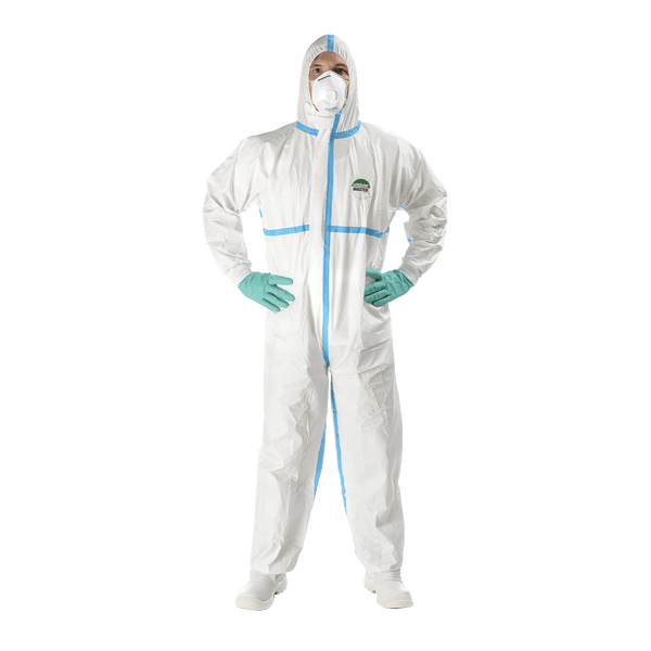 Tuta Protettiva in TNT Laminato 63-65 g/m² con Cuciture Nastrate