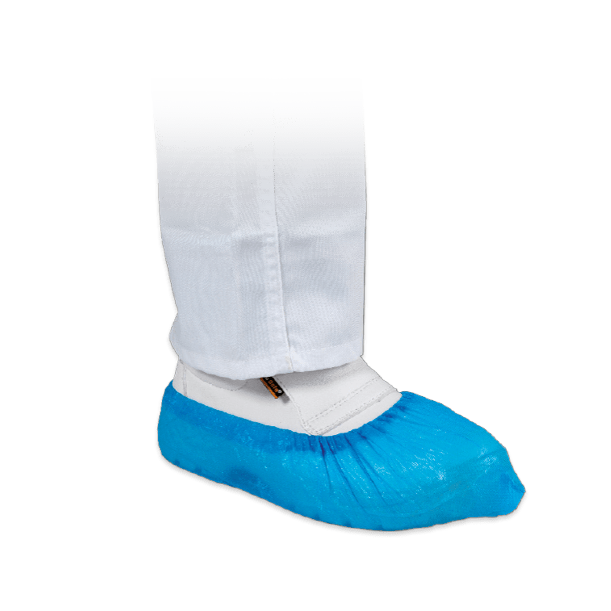 Copriscarpa con elastico alla caviglia in polietilene