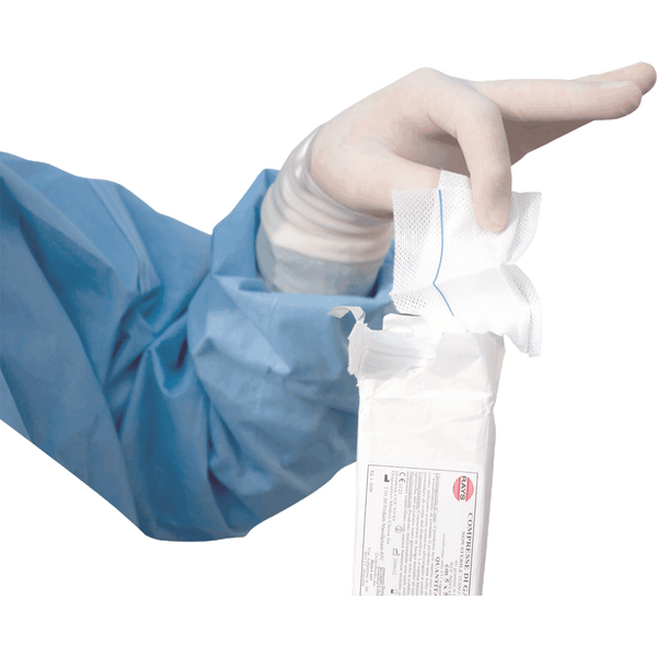 Compresse di garza piegata in TNT 4 strati – Sterile