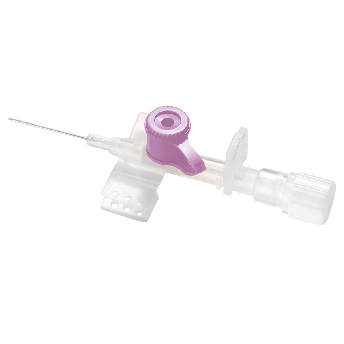 Ago Cannula a Due Vie con Alette e valvola - Sterile