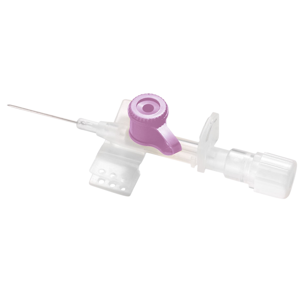 Ago Cannula a Due Vie con Alette e valvola - Sterile