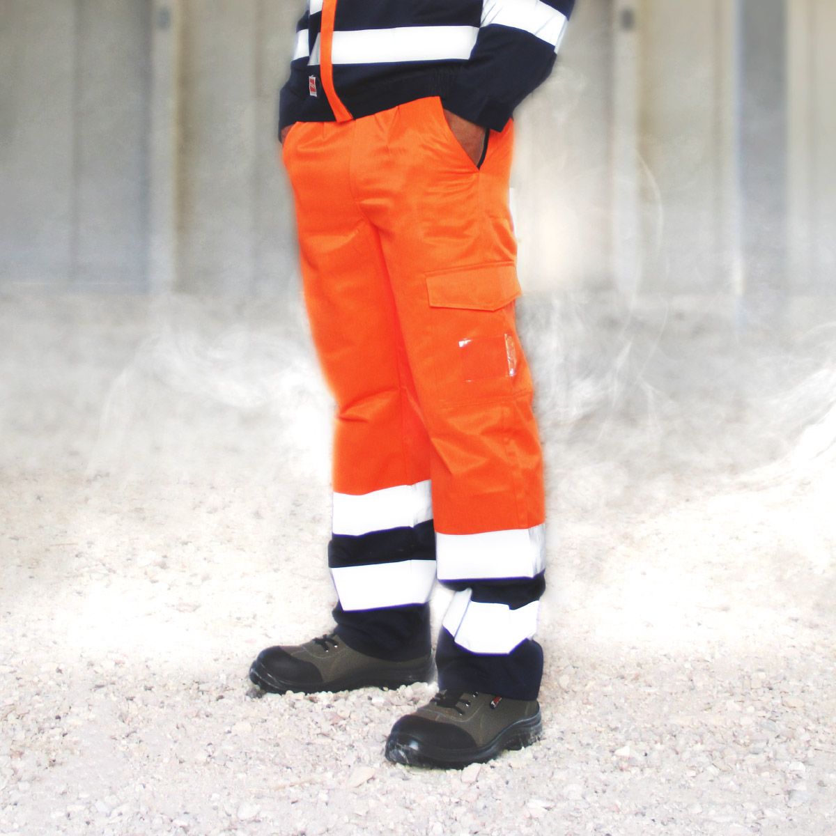 RONAL T - Pantaloni bicolore alta visibilità leggeri