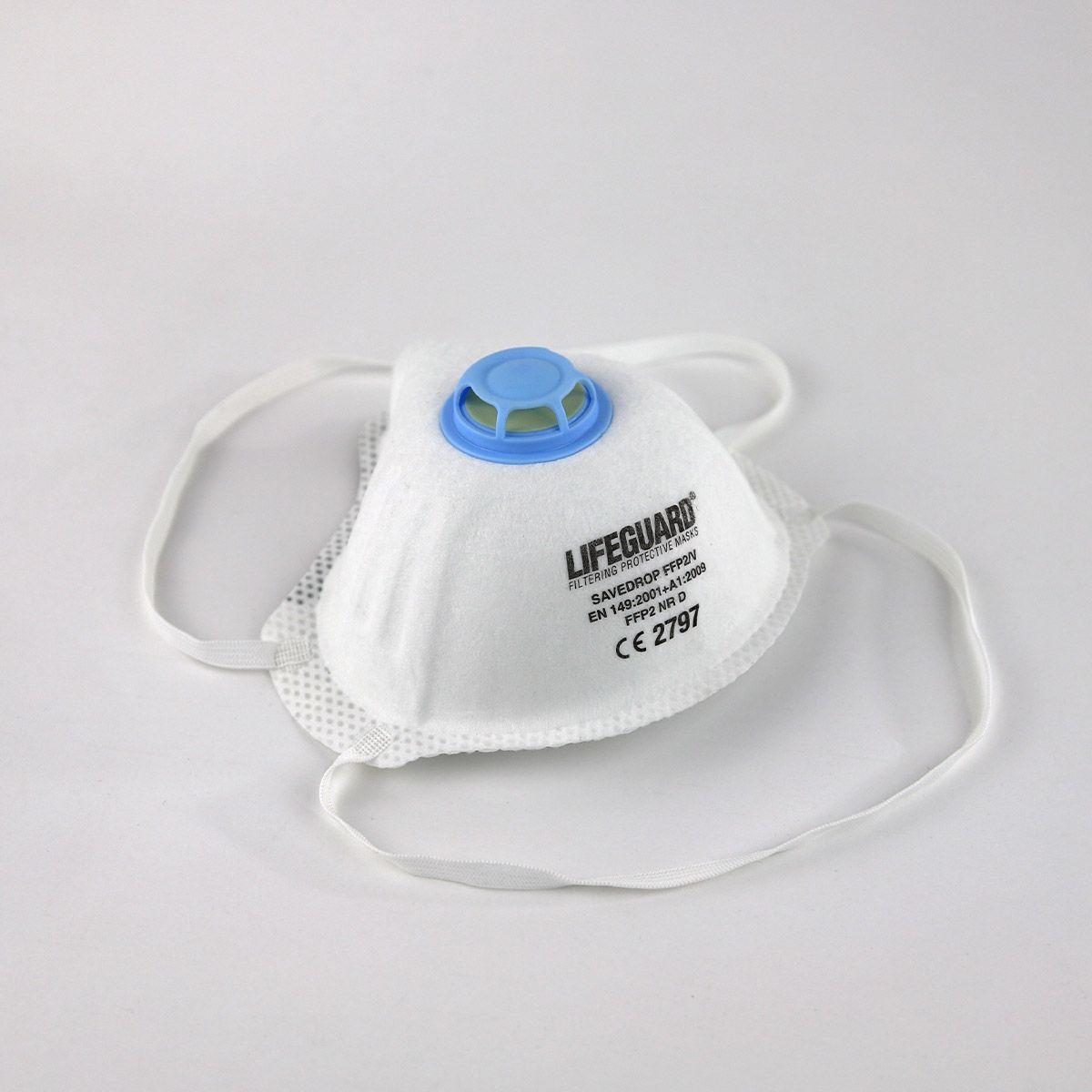 SAVEDROP FFP2 facciali filtranti protettivi monouso a goccia con valvola